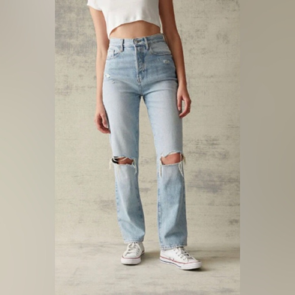 pacsun ripped dad jeans